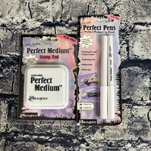Ranger Perfect Medium Stamp Pad & Perfect Pens